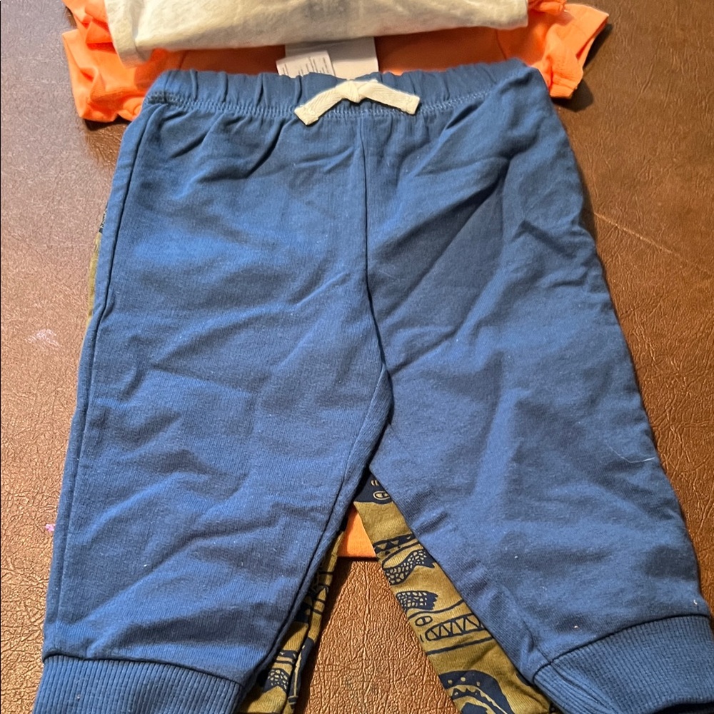 Carter's Orange Dinosaur Bodysuit Set - Picture 4 of 4